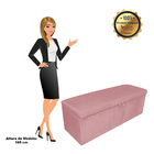 Calçadeira Clean 140 Cm Suede Rosê D'rossi