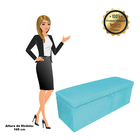 Calçadeira Clean 160 Cm Suede Azul Turquesa - D'rossi