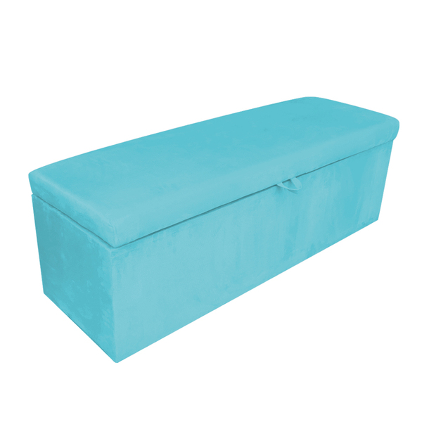 Calçadeira Clean 90 Cm Suede Azul Turquesa - D'rossi