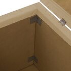 Calçadeira Com Baú Estofado Istambul Dobuê Bege 1,60m Suede