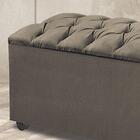 Calçadeira Com Bau Para Cama Bali Animale Marrom 1,83