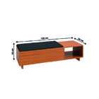 Calçadeira Com Baú Para Hall De Entrada Veludo Malaga Dobuê