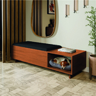 Calçadeira Com Baú Para Hall De Entrada Veludo Malaga Dobuê