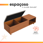 Calçadeira Com Baú Para Quarto Casal Veludo Malaga Madeirado