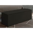 Calçadeira Com Baú Paris 160 Cm Suede Marrom D'rossi