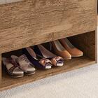 Calçadeira Com Sapateira Casal Castanho Bege