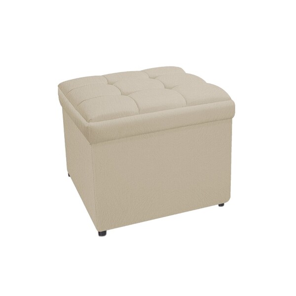 Calçadeira Copenhague 100 Cm Solteiro Suede Bege - Amarena Mó