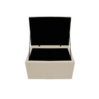 Calçadeira Copenhague 100 Cm Solteiro Suede Bege - Amarena Mó