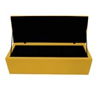 Calçadeira Copenhague 140 Cm Casal Suede Amarelo - Amarena Mó