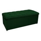 Calçadeira Copenhague 140 Cm Casal Suede Verde - Amarena Móve