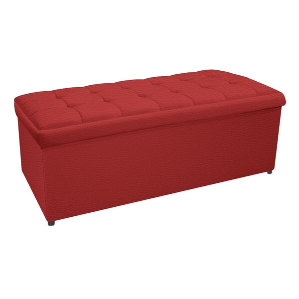 Calçadeira Copenhague 160 Cm Queen Size Corano Vermelho - Ama