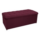 Calçadeira Copenhague 160 Cm Queen Size Suede Bordô - Amarena