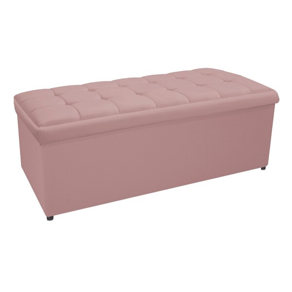 Calçadeira Copenhague 160 Cm Queen Size Suede Rosê - Amarena