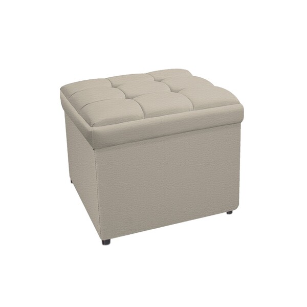 Calçadeira Copenhague 90 Cm Solteiro Corano Bege - Amarena Mó