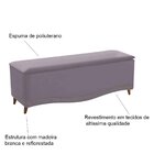 Calçadeira Estofada Com Baú E Taxas Queen Balinza 160 Cm Rose
