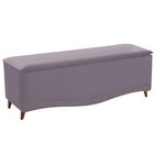 Calçadeira Estofada Com Baú E Taxas Queen Balinza 160 Cm Rose