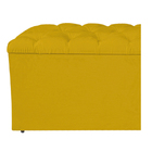 Calçadeira Estofada Liverpool 140 Cm Casal Corano Amarelo - A