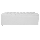 Calçadeira Estofada Liverpool 140 Cm Casal Corano Branco - Am
