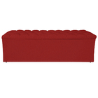 Calçadeira Estofada Liverpool 140 Cm Casal Corano Vermelho -