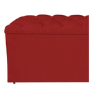 Calçadeira Estofada Liverpool 140 Cm Casal Corano Vermelho -