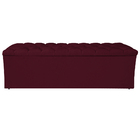 Calçadeira Estofada Liverpool 140 Cm Casal Suede Bordô - Amar
