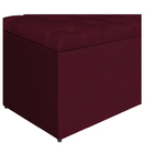 Calçadeira Estofada Liverpool 140 Cm Casal Suede Bordô - Amar