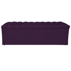 Calçadeira Estofada Liverpool 140 Cm Casal Suede Roxo - Doce