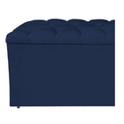Calçadeira Estofada Liverpool 160 Cm Queen Size Suede Azul Ma
