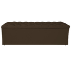 Calçadeira Estofada Liverpool 160 Cm Queen Size Suede Marrom