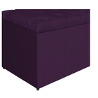 Calçadeira Estofada Liverpool 160 Cm Queen Size Suede Roxo -