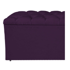 Calçadeira Estofada Liverpool 160 Cm Queen Size Suede Roxo -