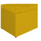 Calçadeira Estofada Liverpool 195 Cm King Size Corano Amarelo