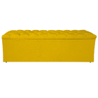 Calçadeira Estofada Liverpool 195 Cm King Size Suede Amarelo