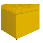 Calçadeira Estofada Liverpool 195 Cm King Size Suede Amarelo