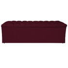 Calçadeira Estofada Liverpool 195 Cm King Size Suede Bordô -