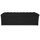 Calçadeira Estofada Liverpool 195 Cm King Size Suede Preto -