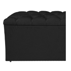 Calçadeira Estofada Liverpool 195 Cm King Size Suede Preto -