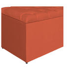 Calçadeira Estofada Liverpool 195 Cm King Size Suede Terracot