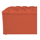 Calçadeira Estofada Liverpool 195 Cm King Size Suede Terracot