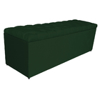Calçadeira Estofada Liverpool 195 Cm King Size Suede Verde -