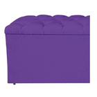 Calçadeira Estofada Liverpool 90 Cm Solteiro Corano Roxo - Am