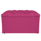 Calçadeira Estofada Liverpool 90 Cm Solteiro Suede Pink - Ama
