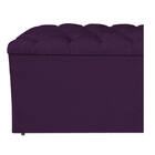 Calçadeira Estofada Liverpool 90 Cm Solteiro Suede Roxo - Ama