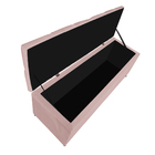 Calçadeira Estofada Liverpool 90 Cm Solteiro Suede Roxo - Doc