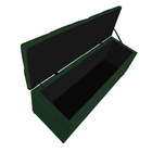 Calçadeira Estofada Liverpool 90 Cm Solteiro Suede Verde - Am