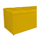 Calçadeira Estofada Manchester 140 Cm Casal Suede Amarelo - D