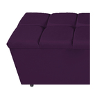 Calçadeira Estofada Manchester 140 Cm Casal Suede Roxo - Doce