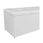 Calçadeira Estofada Manchester 160 Cm Queen Size Corano Branc