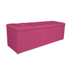 Calçadeira Estofada Manchester 160 Cm Queen Size Corano Pink
