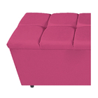 Calçadeira Estofada Manchester 160 Cm Queen Size Corano Pink